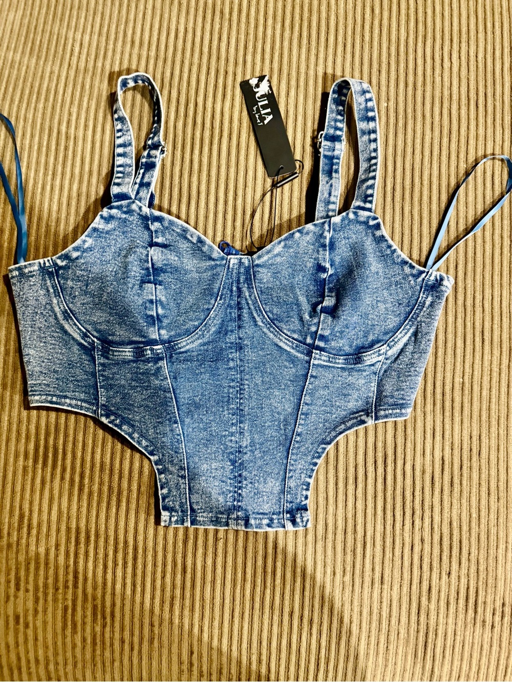 Johnson Blue Denim Bustier Camisole